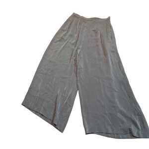 Tamotsu Ladies Size 10 Wide Leg Striped Pants Classic CAREER USA Textured MOD